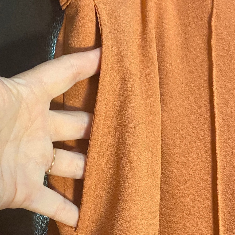 EUC SPANX coral Orange Wide-Leg elastic waist dress Pants 3x - Picture 5 of 11